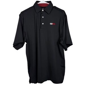 FootJoy FJ GolfWeek MEDIUM Polo Black Stretch Performance Moisture Wicking Shirt